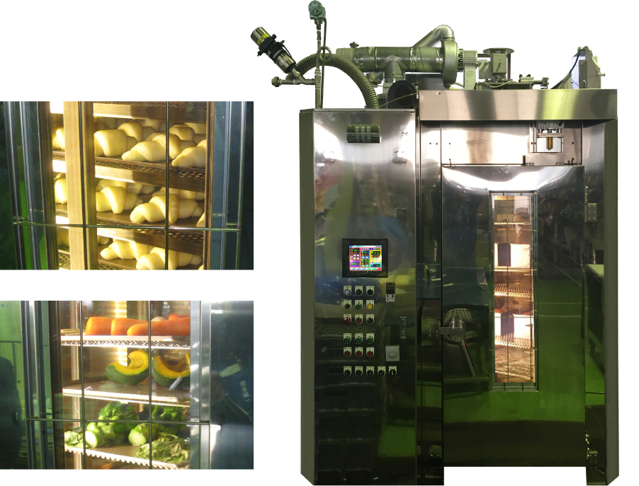 過熱蒸気式ロータリーラックオーブン